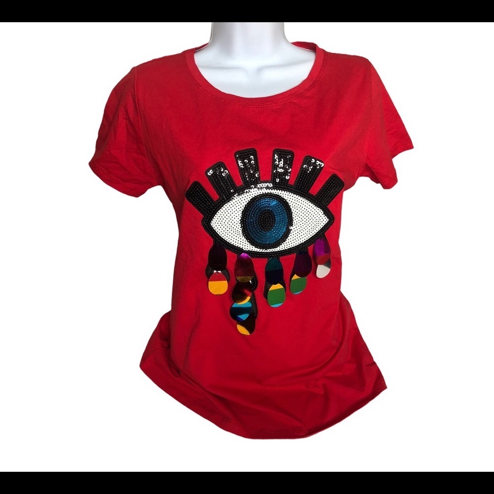 Shirt 👚 eye w/ Sequins